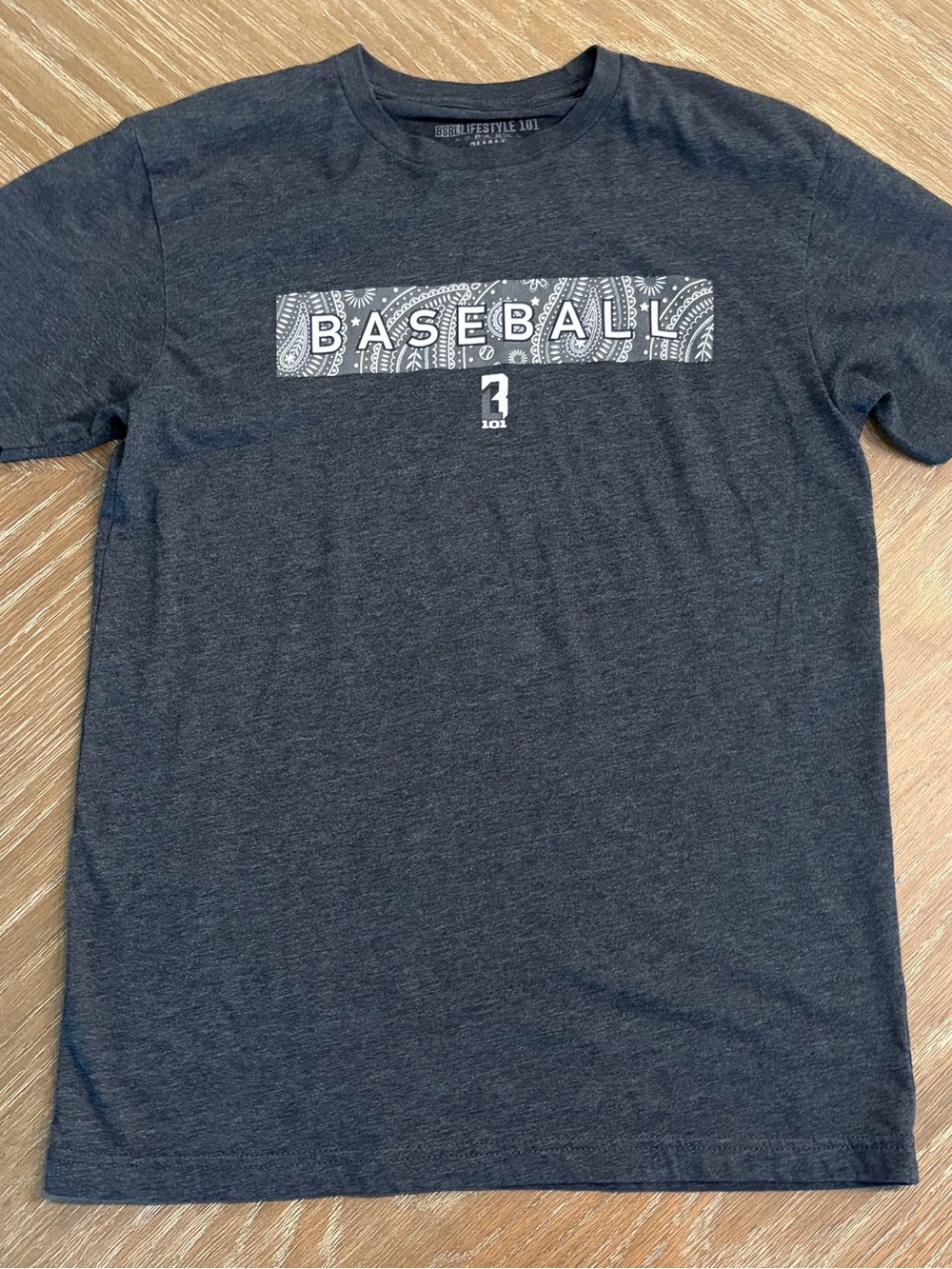 Baseball Lifestyle 101 Paisley Tee - Gray